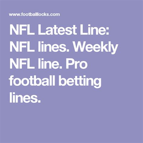 2h nfl lines